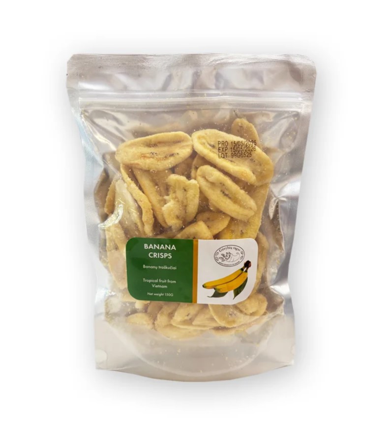 Röstitud banaanikrõpsud, 150g